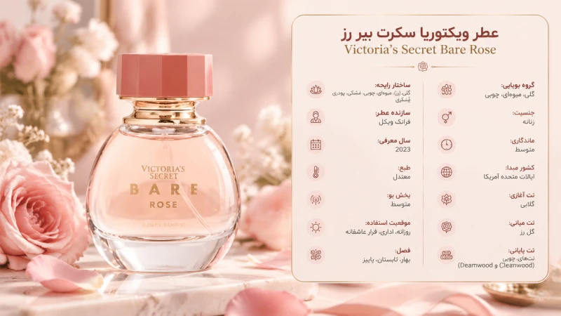 اینفوگرافی عطر ویکتوریا سکرت بیر رز اینفوگرافی عطر ویکتوریا سکرت بیر رز